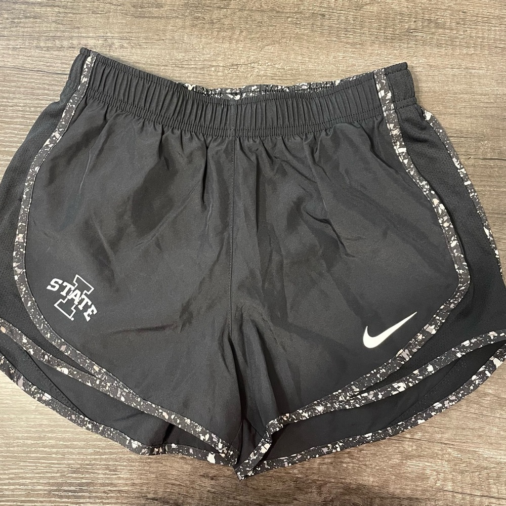 NIKE dry fit Iowa State running shorts Black Camo size Extra-small EUC